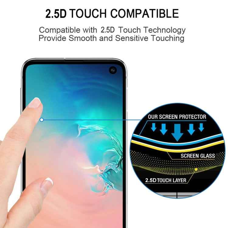 25 PCS 9H 2.5D Premium Curved Screen Crystal Tempered Glass Film for Galaxy S10 E