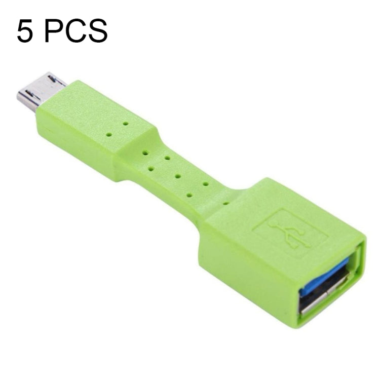 5 PCS Micro USB Male to USB 3.0 Female OTG Adapter