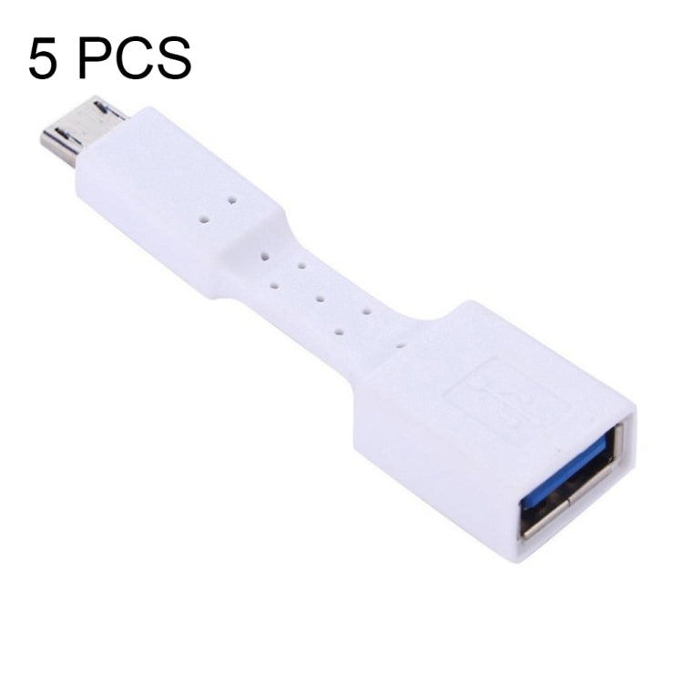 5 PCS Micro USB Male to USB 3.0 Female OTG Adapter