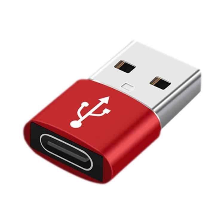 USB-C / Type-C Female to USB 2.0 Male Aluminum Alloy Adapter, Support Charging & Transmission