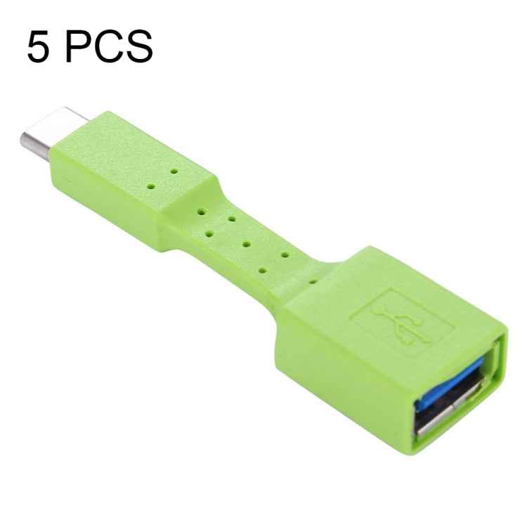 5 PCS USB-C / Type-C Male to USB 3.0 Female OTG Adapter