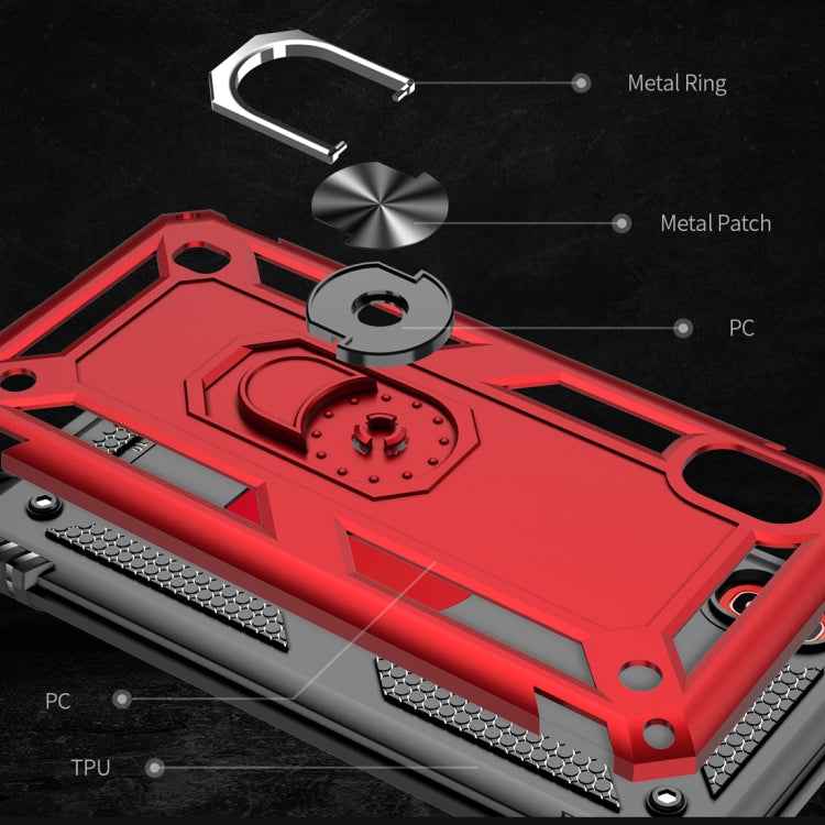 Armor Shockproof TPU + PC Protective Case for Galaxy A10, with 360 Degree Rotation Holder