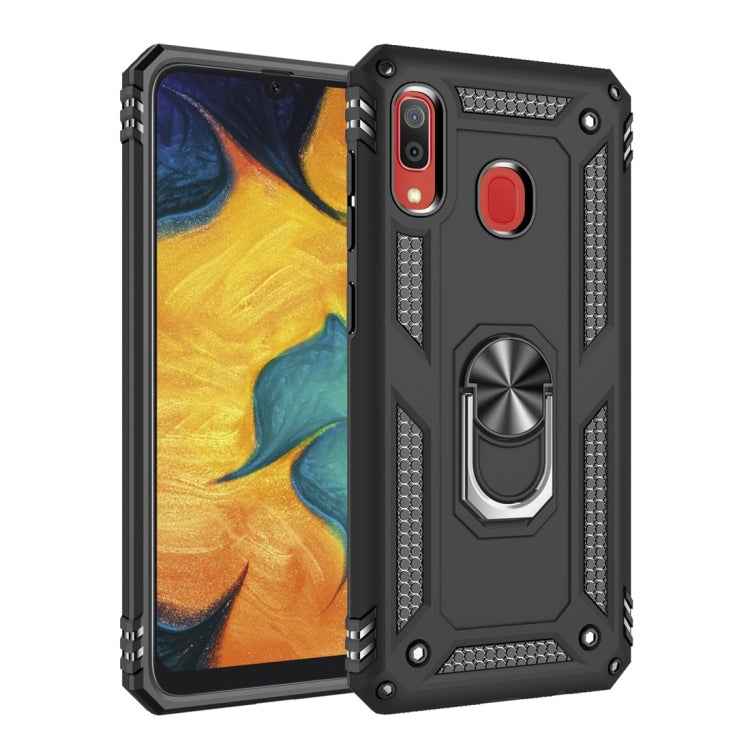 Armor Shockproof TPU + PC Protective Case for Galaxy A30, with 360 Degree Rotation Holder