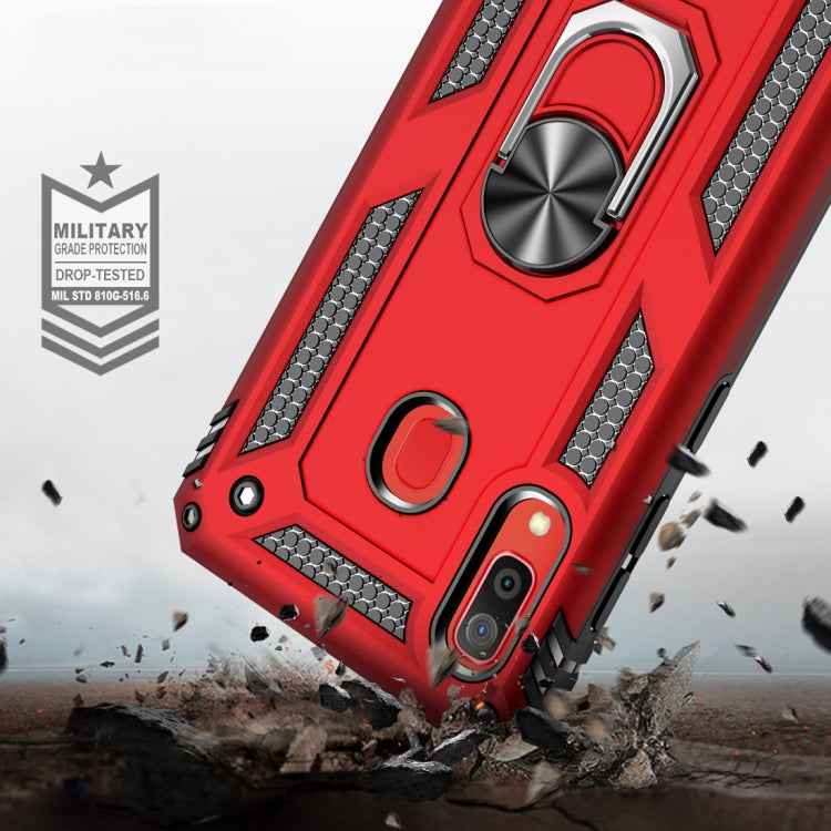 Armor Shockproof TPU + PC Protective Case for Galaxy A30, with 360 Degree Rotation Holder