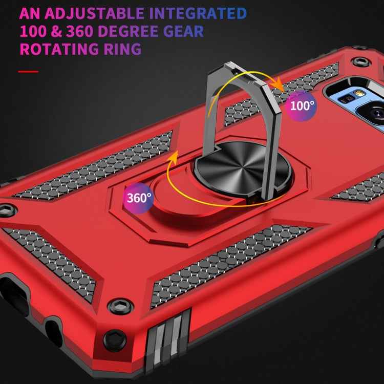 Armor Shockproof TPU + PC Protective Case for Galaxy S8, with 360 Degree Rotation Holder