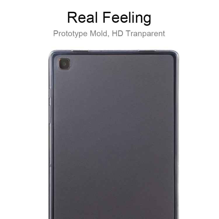 For Samsung Galaxy Tab A7 (2020) 0.75mm Shockproof Outside Glossy Inside Frosted TPU Protective Case
