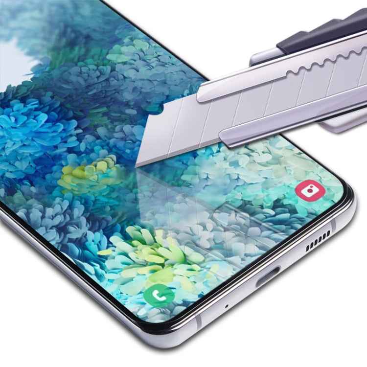 mocolo 0.33mm 9H 2.5D Full Glue Silk Print Tempered Glass Film for Samsung Galaxy S20 FE 5G, Support Fingerprint Unlock