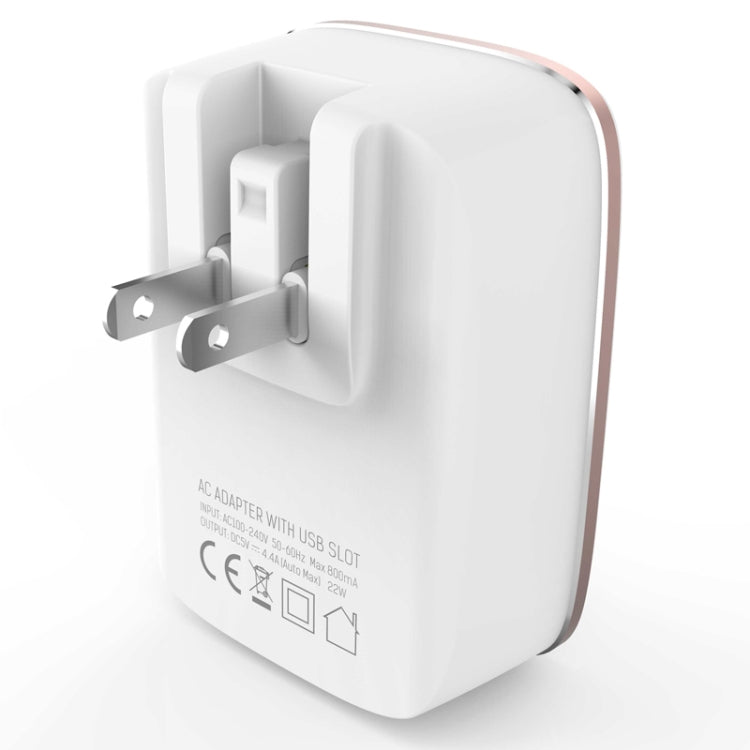 LDNIO A4404 4.4A 4 x USB Ports Smart Travel Charger, EU Plug