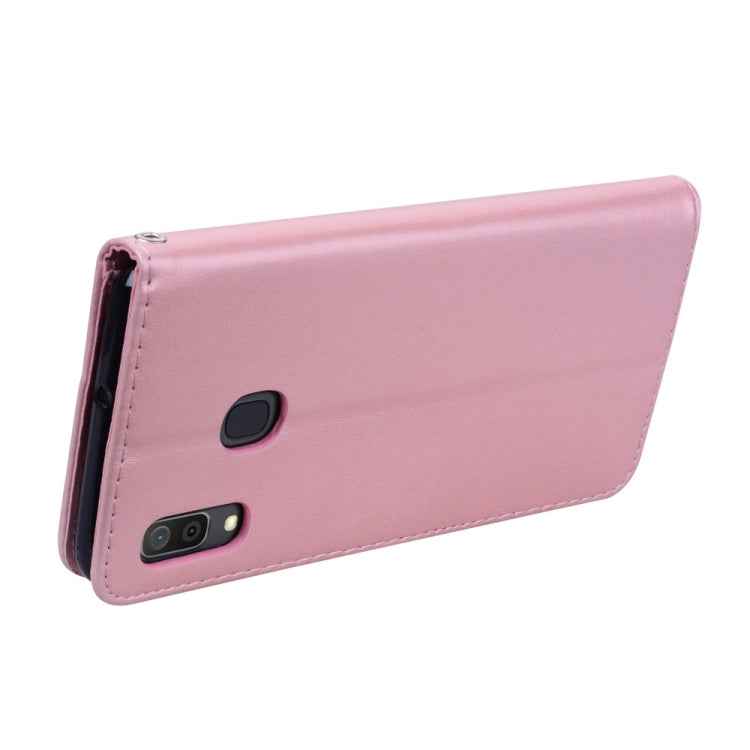 Rose Embossed Horizontal Flip PU Leather Case for Galaxy A30 / A20, with Holder & Card Slots & Wallet, For Samsung Galaxy A30 / A20