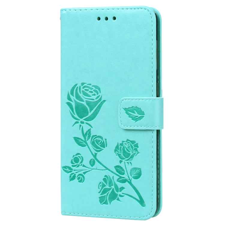 Rose Embossed Horizontal Flip PU Leather Case for Galaxy A50, with Holder & Card Slots & Wallet, For Samsung Galaxy A50