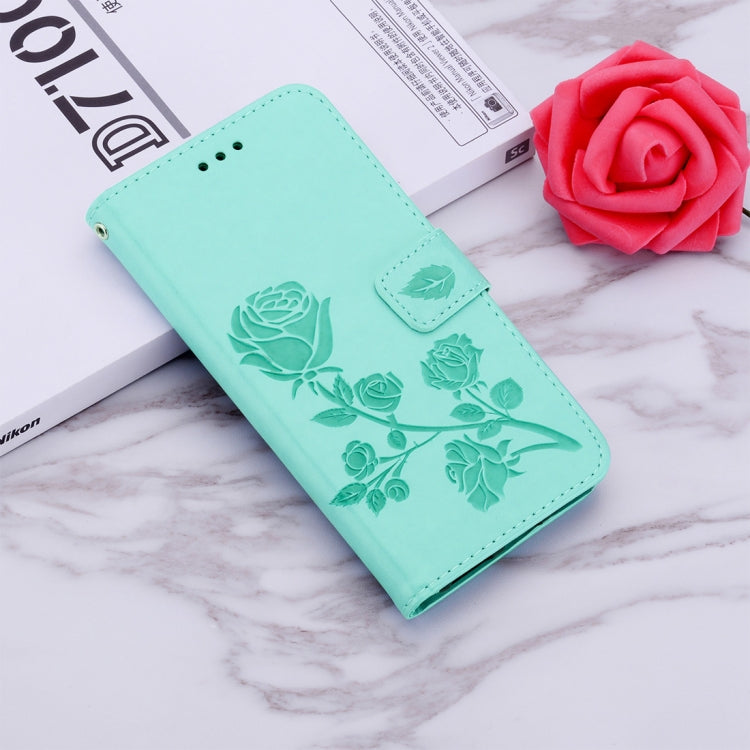 Rose Embossed Horizontal Flip PU Leather Case for Galaxy A40, with Holder & Card Slots & Wallet, For Samsung Galaxy A40
