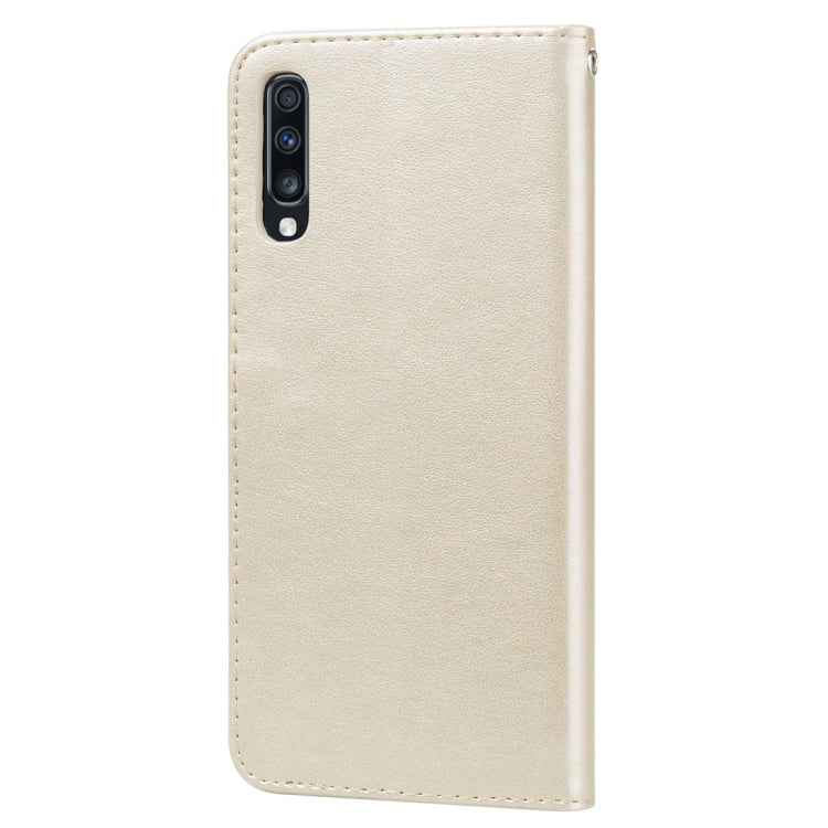 Rose Embossed Horizontal Flip PU Leather Case for Galaxy A70, with Holder & Card Slots & Wallet