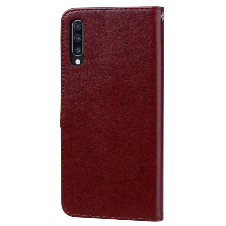 Rose Embossed Horizontal Flip PU Leather Case for Galaxy A70, with Holder & Card Slots & Wallet