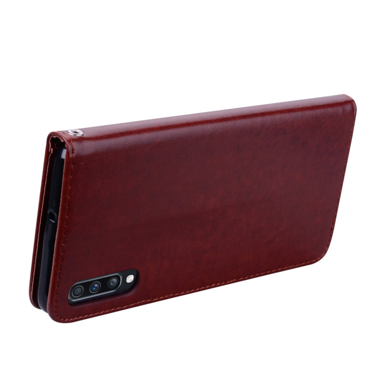 Rose Embossed Horizontal Flip PU Leather Case for Galaxy A70, with Holder & Card Slots & Wallet
