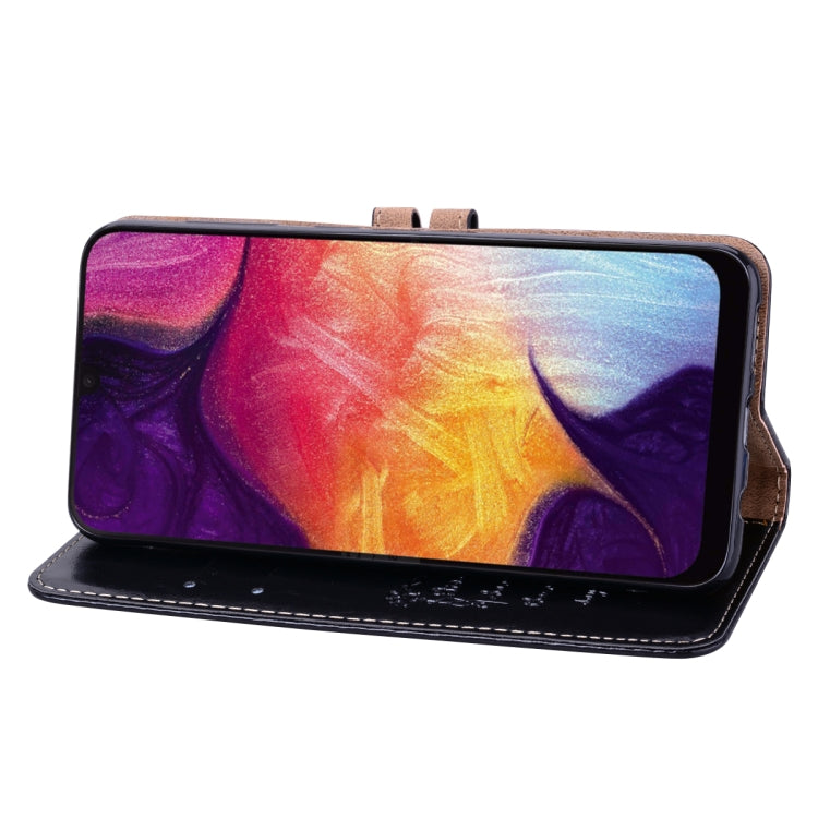 Business Style Oil Wax Texture Horizontal Flip Leather Case for Galaxy A50, with Holder & Card Slots & Wallet, For Galaxy A50