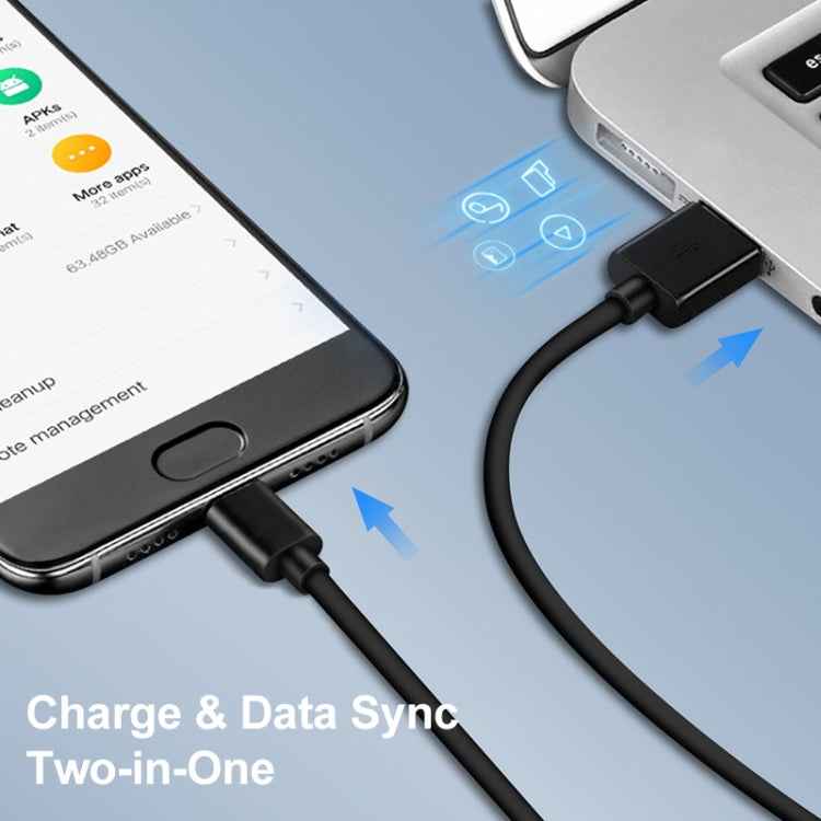 LZ-728 2 in 1 18W QC 3.0 USB Interface Travel Charger + USB to USB-C / Type-C Data Cable Set, EU Plug, Cable Length: 1m