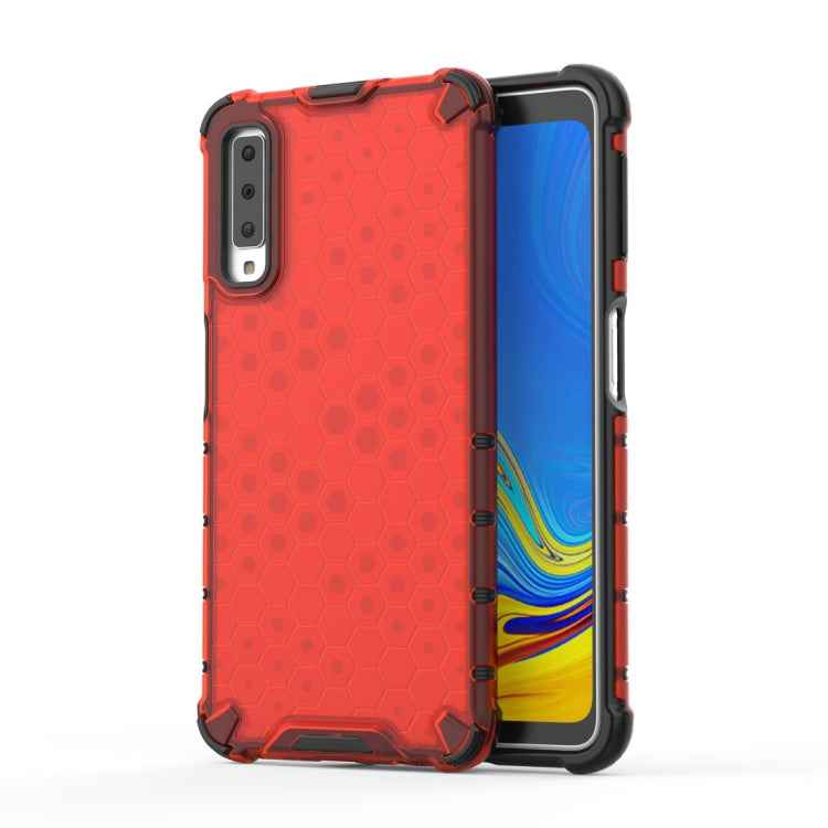 Shockproof Honeycomb PC + TPU Case for Galaxy A7 (2018)