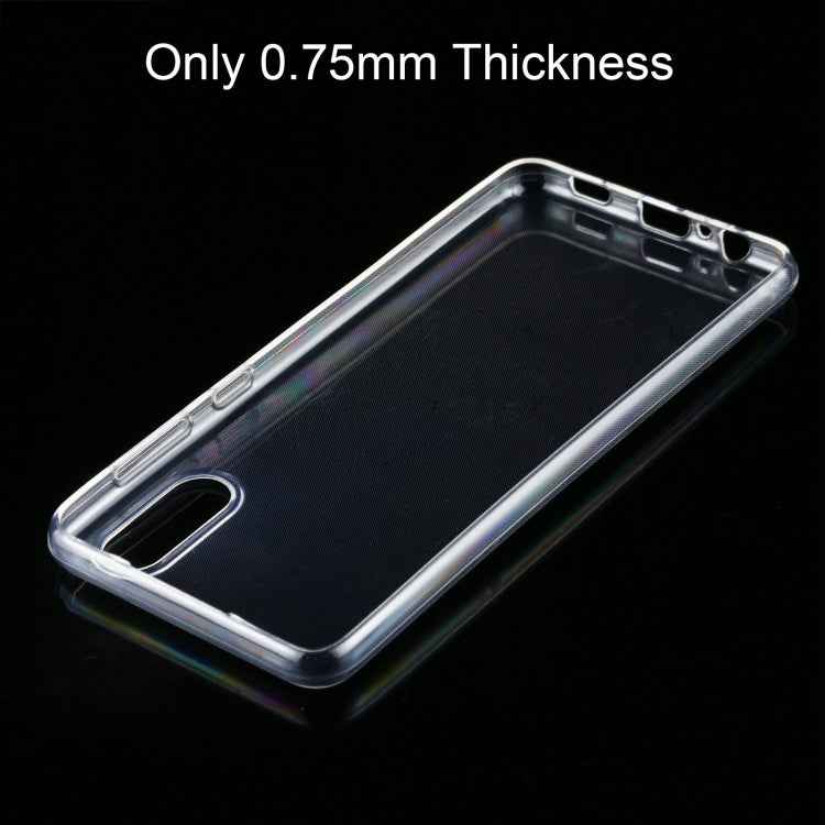 For Samsung Galaxy A02 0.75mm Ultra-thin Transparent TPU Soft Protective Case