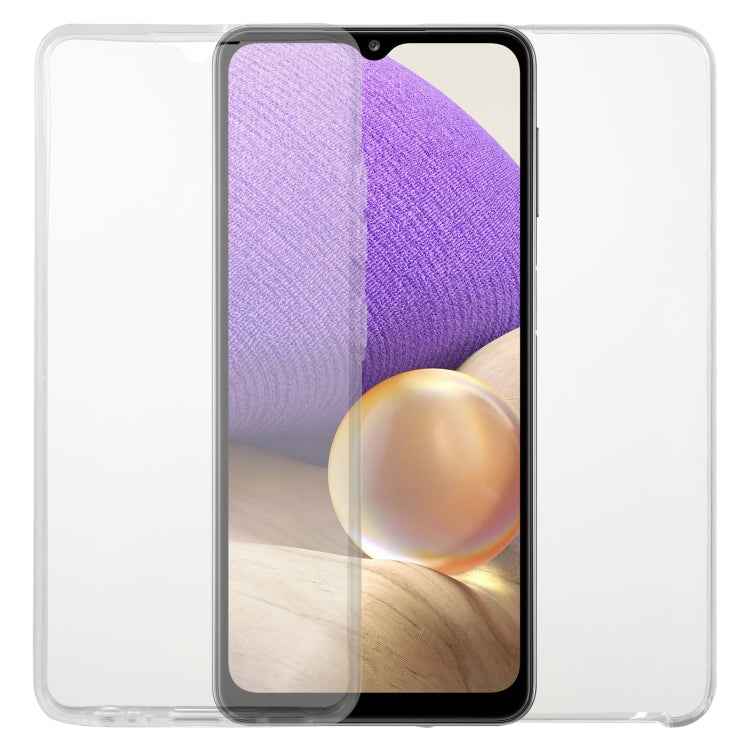 For Samsung Galaxy A32 4G PC+TPU Ultra-Thin Double-Sided All-Inclusive Transparent Mobile Phone Case
