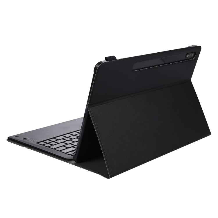 A970 Detachable Bluetooth Keyboard Ultrathin Horizontal Flip Leather Tablet Case for Samsung Galaxy Tab S7 FE T730 / T736 / S7+ T970 / T975 / T976, without Pen Slot