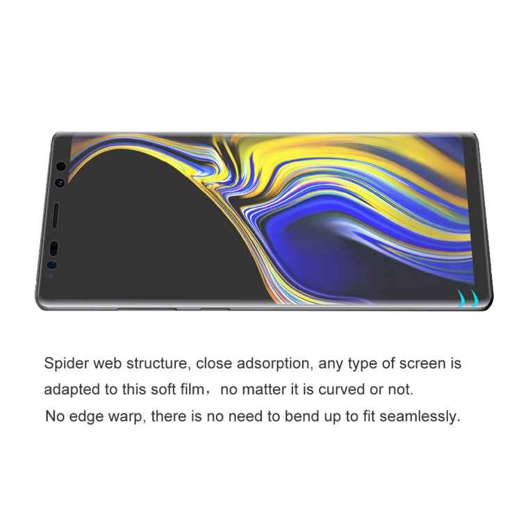 ENKAY Hat-Prince 0.1mm 3D Full Screen Protector Explosion-proof Hydrogel Film for Galaxy Note 9, TPU+TPE+PET Material