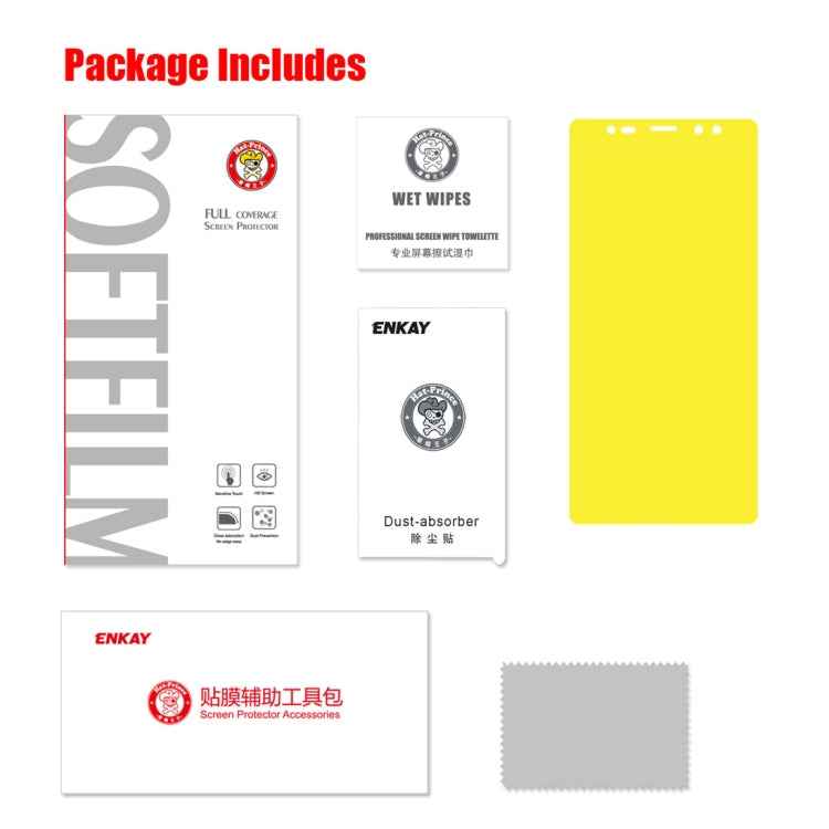 ENKAY Hat-Prince 0.1mm 3D Full Screen Protector Explosion-proof Hydrogel Film for Galaxy Note 9, TPU+TPE+PET Material