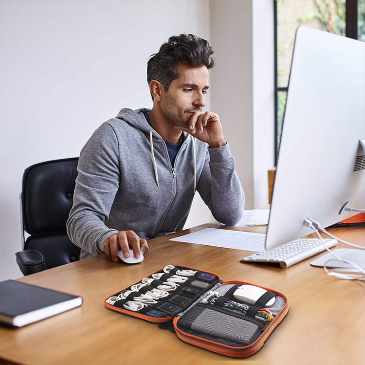 Multi-functional Headphone Charger Data Cable Storage Bag Portable Power Pack, Size: S, 24 x 12 x 5cm, 24 x 12 x 5cm (Black)