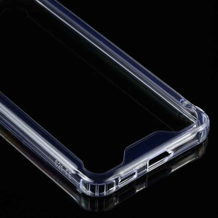 For Samsung Galaxy S21 FE Four-corner Shockproof Transparent TPU + PC Protective Case