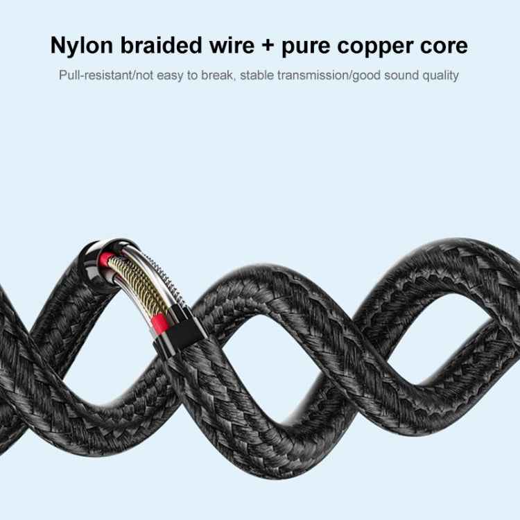 1m Weave Style Type-C Male to 3.5mm Male Audio Cable