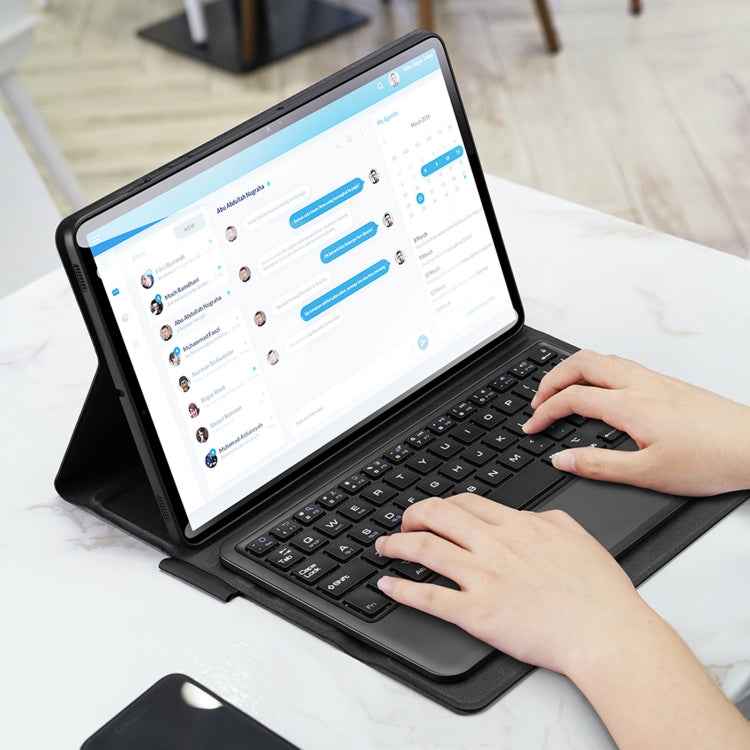 DUX DUCIS Detachable Bluetooth Keyboard Ultrathin Flip Leather Tablet Case for Samsung Galaxy Tab S8 (X700/X706) / S7 (T870/T875/T876B)
