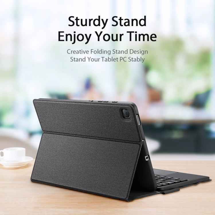 For Samsung Galaxy Tab S6 Lite DUX DUCIS Detachable Bluetooth Keyboard Ultrathin Horizontal Flip Leather Tablet Case with Touchpad & Smart Sleep Function & Holder