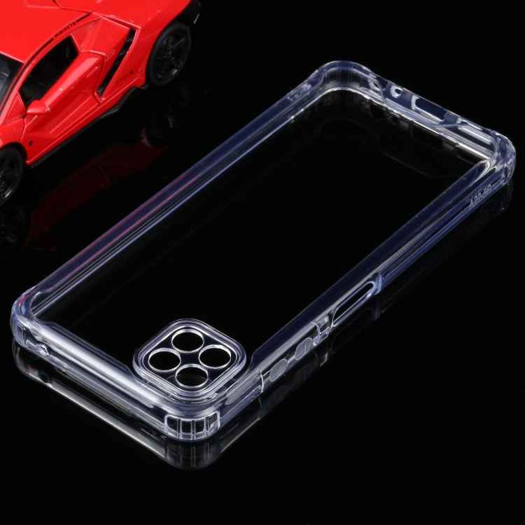 For Samsung Galaxy A22 5G Four-corner Shockproof Transparent TPU + PC Protective Case