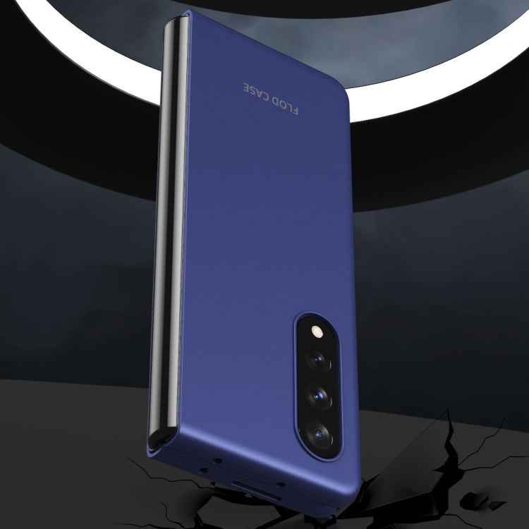 For Samsung Galaxy Z Fold3 5G Skin Feel Frosted Electroplating Foldable PC Protective Case