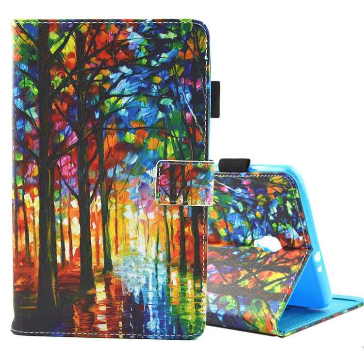 For Galaxy Tab A 8.0 / T380 & T385 Horizontal Flip Leather Case with Holder & Card Slots
