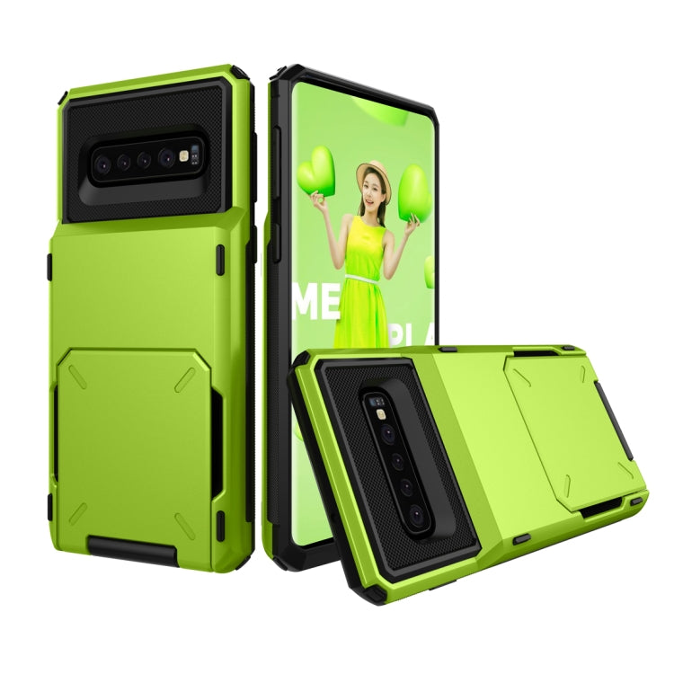 Shockproof TPU + PC Protective Case for Galaxy S10, with Card Slot