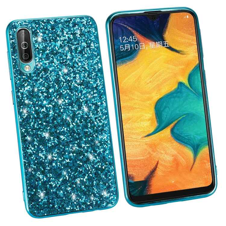 Glittery Powder Shockproof TPU Case for Galaxy A70, For Galaxy A70