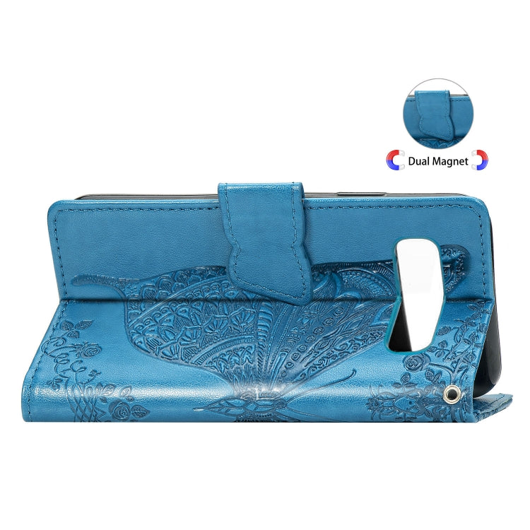 Butterfly Love Flowers Embossing Horizontal Flip Leather Case for Galaxy S10e, with Holder & Card Slots & Wallet & Lanyard, For Galaxy S10e