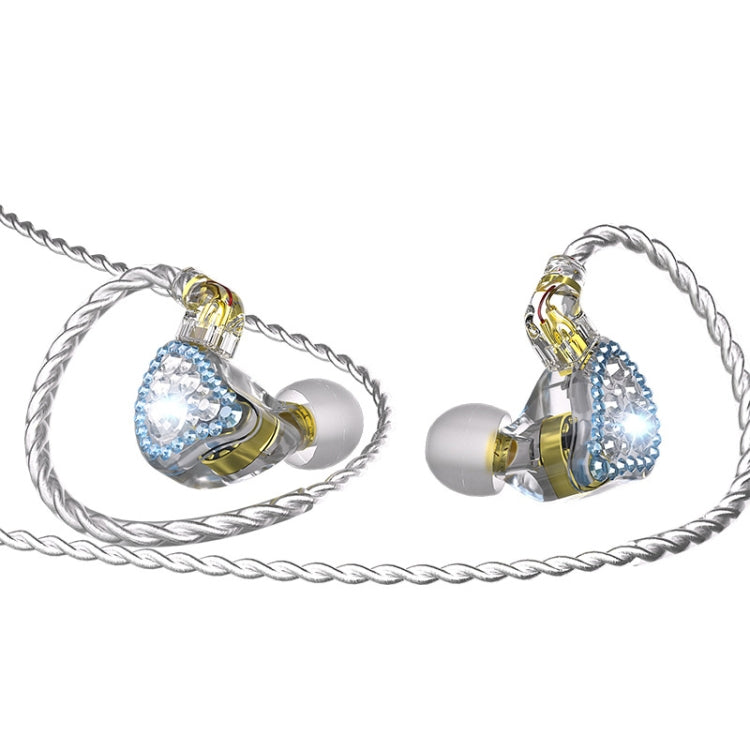 CVJ Liuli 3.5mm In-ear Wired Headphones,Length 1.25m, Without microphone 1.25m (Red), Without microphone 1.25m (Blue)