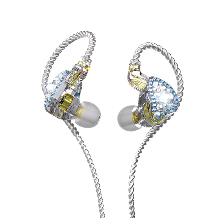 CVJ Liuli 3.5mm In-ear Wired Headphones,Length 1.25m, Without microphone 1.25m (Blue), Without microphone 1.25m (Red)