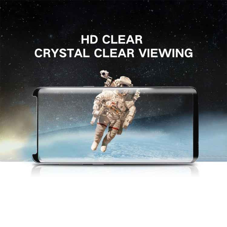 For Galaxy S9+ 0.33mm 9H Surface Hardness 3D Curved Edge Anti-scratch Non-full Screen HD Fully Adhesive Glass Screen Protector