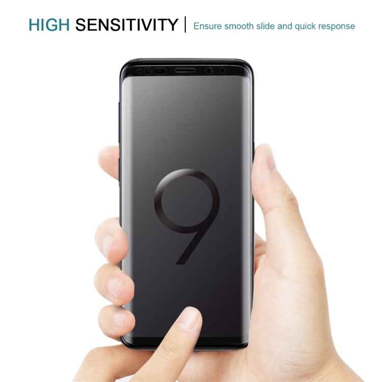 For Galaxy S9 9H Surface Hardness 3D Curved Edge Anti-scratch Full Screen HD Tempered Glass Screen Protector