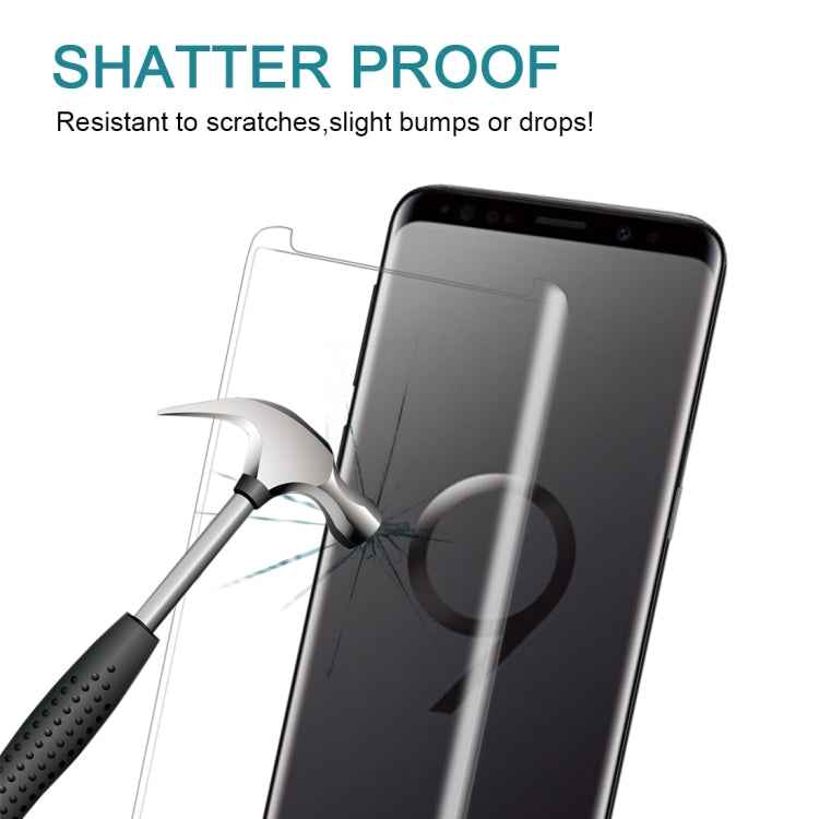 For Galaxy S9+ 9H Surface Hardness 3D Curved Edge Anti-scratch Non-full Screen HD Tempered Glass Screen Protector, Galaxy S9+ 3D, For Galaxy S9+ 3D