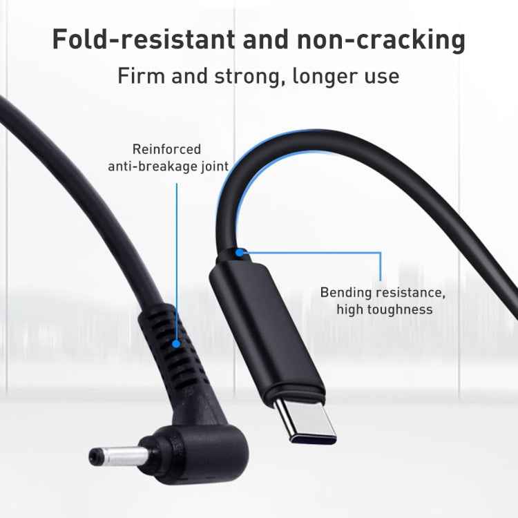 USB-C / Type-C to 4.0 x 1.35mm Laptop Power Charging Cable, Cable Length: about 1.5m