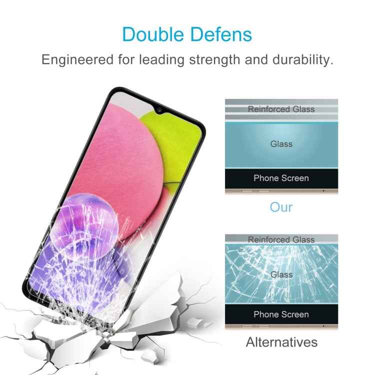 0.26mm 9H 2.5D High Aluminum Tempered Glass Film For Samsung Galaxy A04s / A04 / A04e / M04 / F04, For Samsung Galaxy A04s / A04 / A04e / M04 / F04