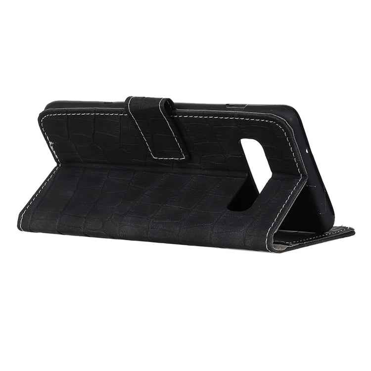 Crocodile Texture Horizontal Flip Leather Case for Galaxy S10 E, with Holder & Wallet & Card Slots & Photo Frame