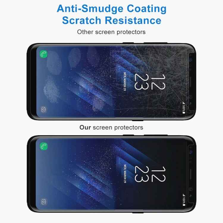 For Galaxy S8+ / G955 0.26mm 9H Surface Hardness 3D Explosion-proof Non-full Screen Curved Case Friendly Tempered Glass Film with Fully Adhesive