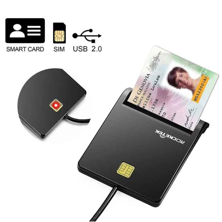 ROCKETEK SCR1-C CAC ID SIM Chip Smart Card Reader