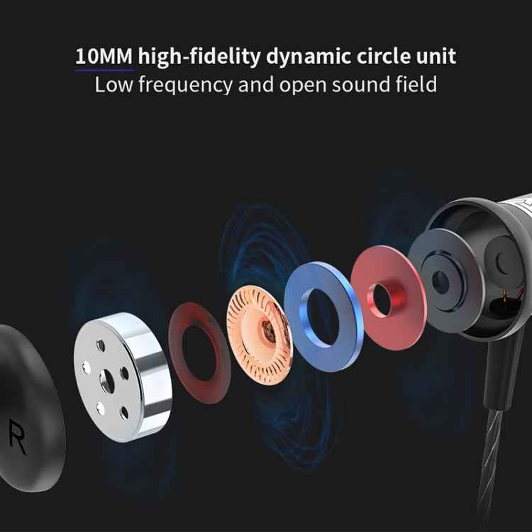 QKZ CK1 HIFI In-ear CNC Metal Carved Ear Shell Music Headphones