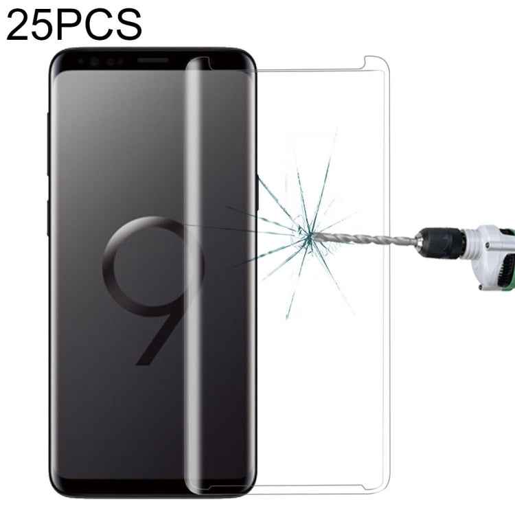 25 PCS For Galaxy S9 9H Surface Hardness 3D Curved Edge Anti-scratch Non-full Screen HD Tempered Glass Screen Protector