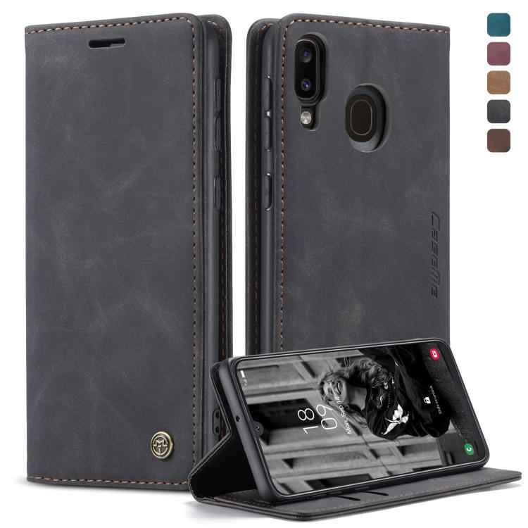 CaseMe-013 Multifunctional Retro Frosted Horizontal Flip Leather Case for Galaxy A40, with Card Slot & Holder & Wallet, For Galaxy A40